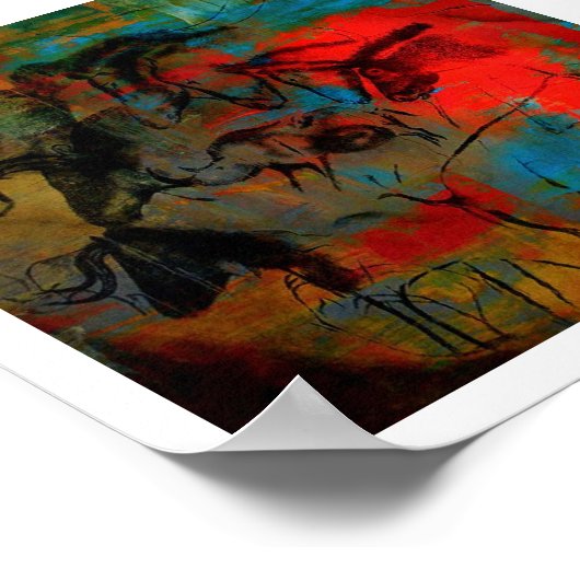 Afdruk van schilderijen en schilderingen van vee poster (Hoek)