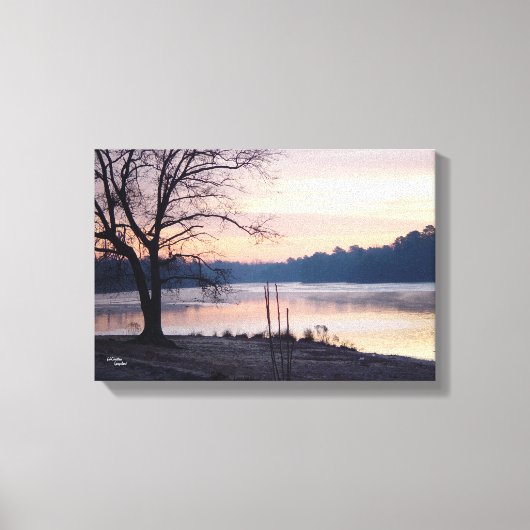 Afdruk van schildpad naar zonsopgang Verrette Canv Canvas Afdruk (Voorkant)