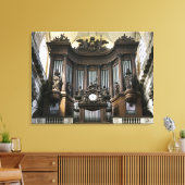 Afdruk van sint-Sulpice-orgaan op grotere schaal Canvas Afdruk (Insitu (Woonkamer))