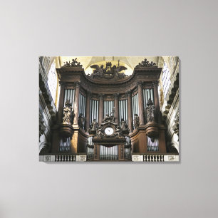 Afdruk van sint-Sulpice-orgaan op grotere schaal Canvas Afdruk