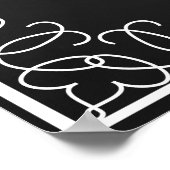 Afdruk van snoepjes bord met borden voor borden poster (Hoek)