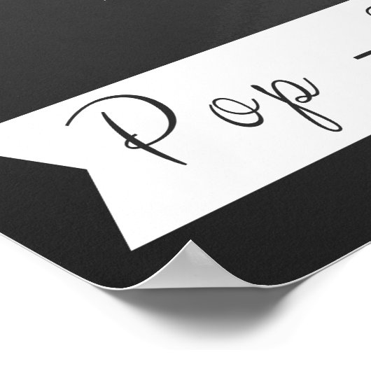 Afdruk van speciaal voor bruiloft "bubble Bar" bes Poster (Hoek)