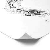 Afdruk van spiraalvormig materiaal poster (Hoek)