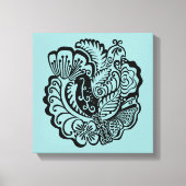 Afdruk van tuinvogels met verrekend Canvas (Voorkant)