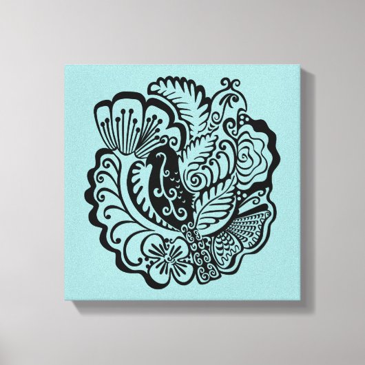 Afdruk van tuinvogels met verrekend Canvas (Voorkant)