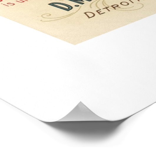 Afdruk van uigrafiek poster (Hoek)