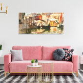 Afdruk van Venetië van Roussoff Canvas Afdruk (Insitu (Woonkamer))