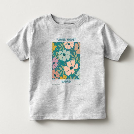 Afdruk van ventilatormarkt Madrid Kinder Shirts (Voorkant)