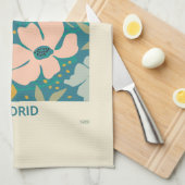 Afdruk van ventilatormarkt Madrid Theedoek (Quarter Fold)