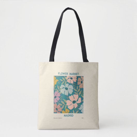 Afdruk van ventilatormarkt Madrid Tote Bag (Voorkant)