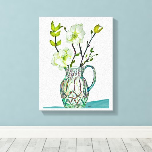 Afdruk van verrekend canvas (Insitu (Houten vloer))