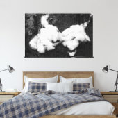 afdruk van vloeiend canvas (Insitu (Slaapkamer))