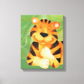 Afdruk van vouwbaar tijgercanvas canvas afdruk (Voorkant)