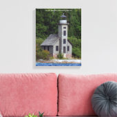 Afdruk van vuurtoren van Grand Island East Channel Canvas Afdruk (Insitu (Woonkamer))