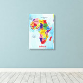 Afdruk van waterverf Verdraaid Canvas op Afrikaans (Insitu (Houten vloer))