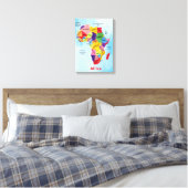 Afdruk van waterverf Verdraaid Canvas op Afrikaans (Insitu (Slaapkamer))