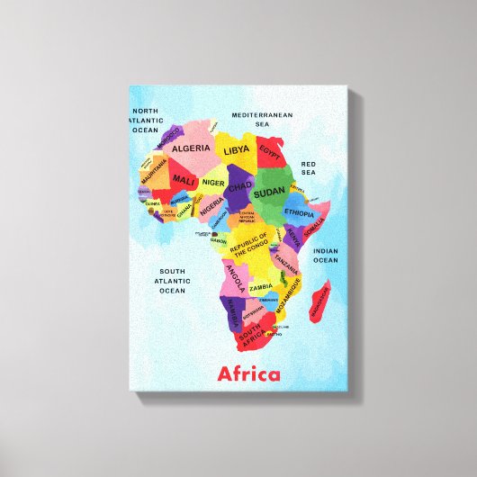 Afdruk van waterverf Verdraaid Canvas op Afrikaans (Voorkant)