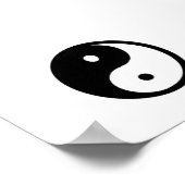 Afdruk van yin/Yang canvas Poster (Hoek)