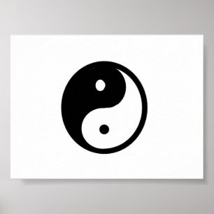 Afdruk van yin/Yang canvas Poster