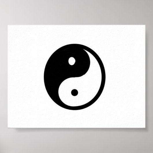 Afdruk van yin/Yang canvas Poster (Voorkant)