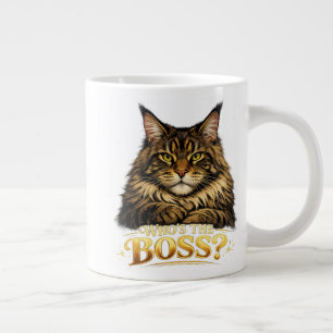 Afdruk voor een mok met een Maine Coon kat