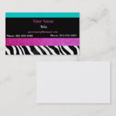 Afdruk voor grafische girale zebra's - Heldere kle Visitekaartje (Voorkant / Achterkant)