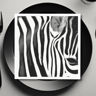 Afdruk voor sluiten van zebra servet