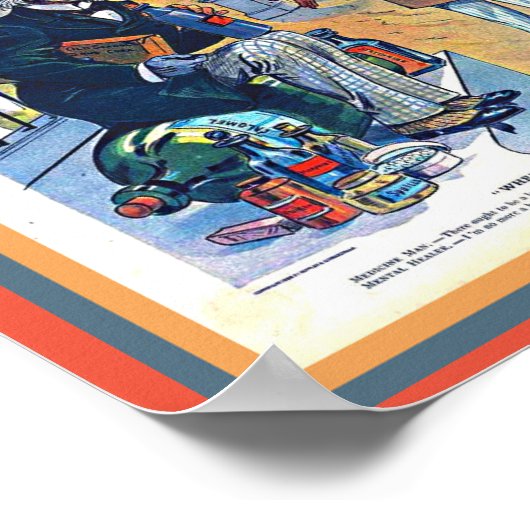 afdruk wanneer artsen het niet eens zijn met 1898 poster (Hoek)