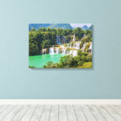 Afdruk watervalcanvas canvas afdruk (Insitu (Houten vloer))