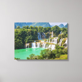 Afdruk watervalcanvas canvas afdruk