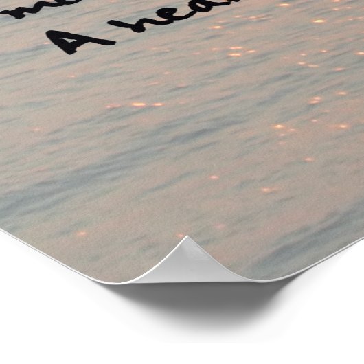 Afdruk "Ze loopt in schoonheid" Poster (Hoek)