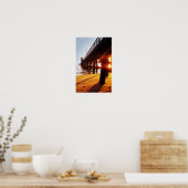 Afdruk zeebraelk pier 06 poster (Keuken)