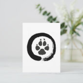 Afdruk Zen wolf Briefkaart (Staand voorkant)