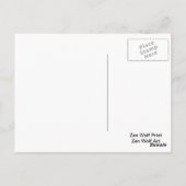 Afdruk Zen wolf Briefkaart (Achterkant)