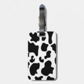 Afdruk zwart-wit Koe Bagagelabel (Achterkant verticaal)