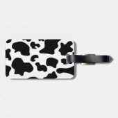 Afdruk zwart-wit Koe Bagagelabel (Achterkant horizontaal)