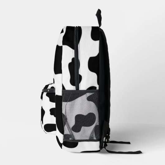 Afdruk zwart-wit Koe Bedrukte Rugzak (Rechts)