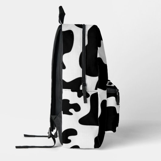Afdruk zwart-wit Koe Bedrukte Rugzak (Links)