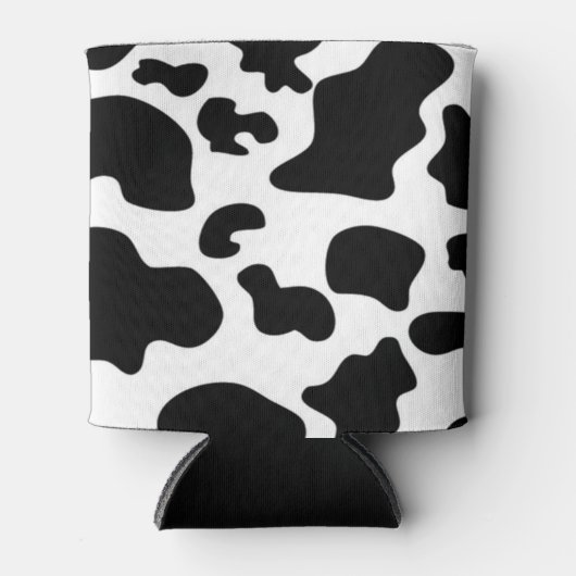 Afdruk zwart-wit Koe Blikjeskoeler (Voorkant)