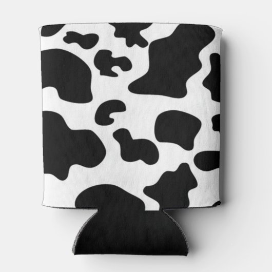 Afdruk zwart-wit Koe Blikjeskoeler (Achterkant)