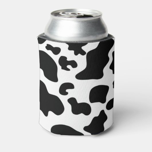 Afdruk zwart-wit Koe Blikjeskoeler (Blikje Achterkant)