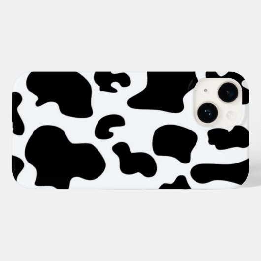 Afdruk zwart-wit Koe Case-Mate iPhone Case (Achterkant (horizontaal))
