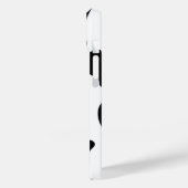 Afdruk zwart-wit Koe Case-Mate iPhone Case (Achterkant / Links)