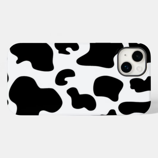 Afdruk zwart-wit Koe Case-Mate iPhone Case (Achterkant (horizontaal))