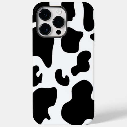 Afdruk zwart-wit Koe Case-Mate iPhone Case (Achterkant)