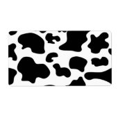 Afdruk zwart-wit Koe Etiket (Voorkant)