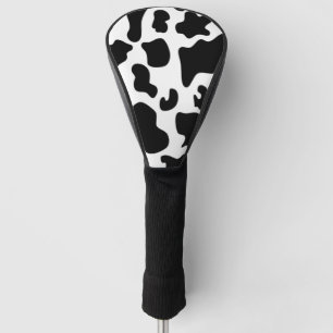 Afdruk zwart-wit Koe Golfheadcover