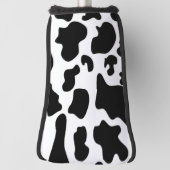 Afdruk zwart-wit Koe Golfheadcover (Draai 90)