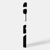 Afdruk zwart-wit Koe iPhone Hoesje (Rechterkant)