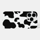 Afdruk zwart-wit Koe iPhone Hoesje (Achterkant horizontaal)